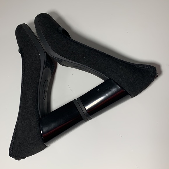 Anne Klein iflex heels in black, Size 6.5M very good condition, great fabric - Picture 6 of 9